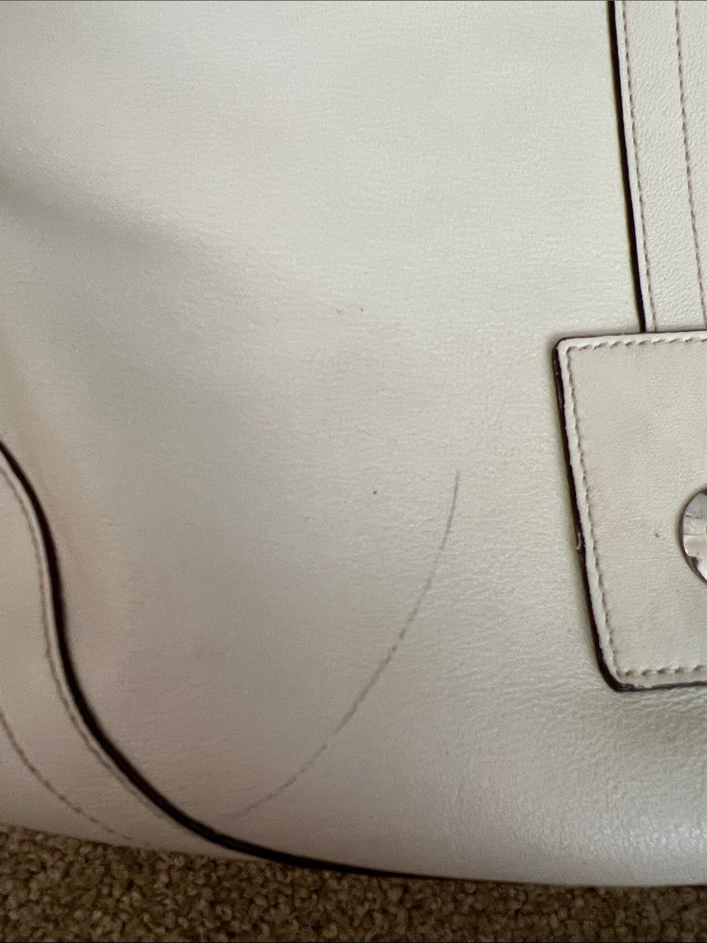 Coach Soho White Bag 9248 project bag! - Picture 4 of 11